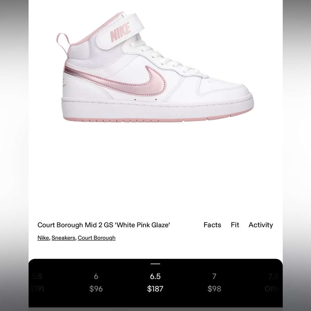 Pink/white Hightop Nike RARE - Picture 4 of 4